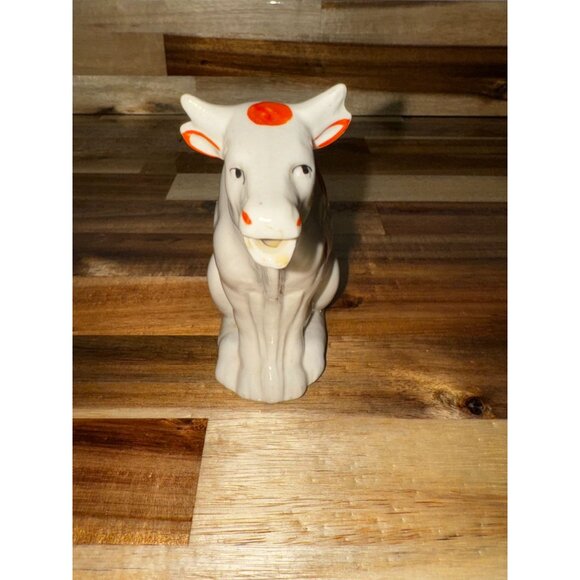 Vintage 1930s Spotted Porcelain Cow Creamer Made in Czech Slovakia - Picture 5 of 11